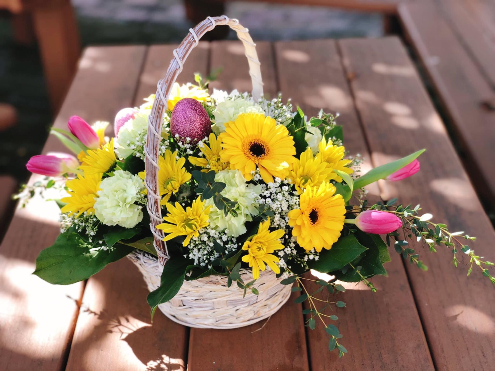 Easter Flowers Basket